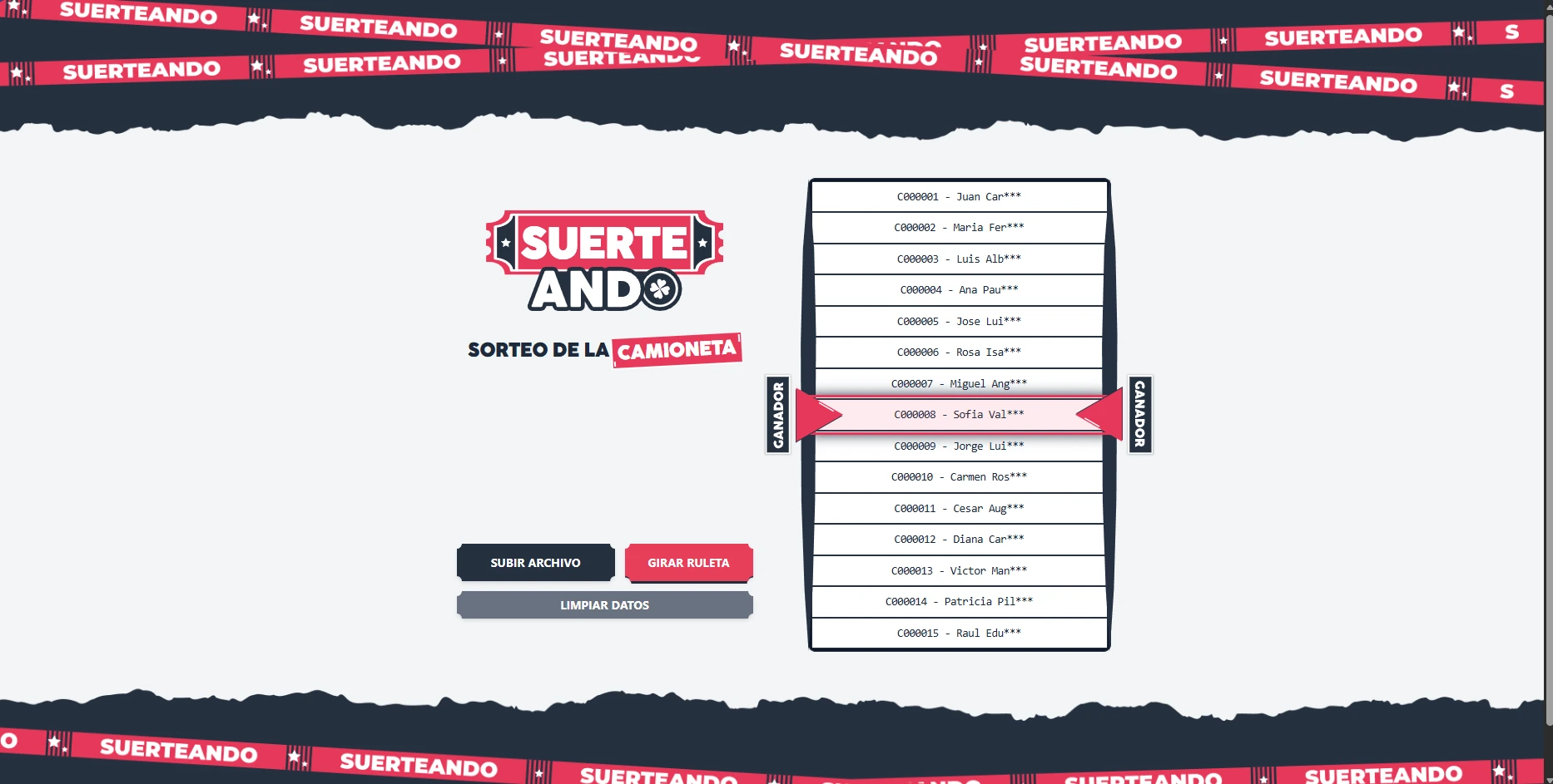 Ruleta Suerteando Website